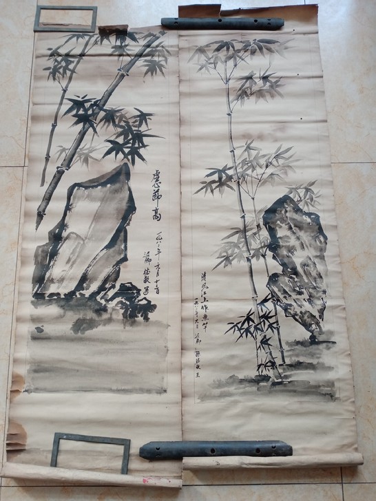 80年代画，尺寸98*31，品如图，物品售...