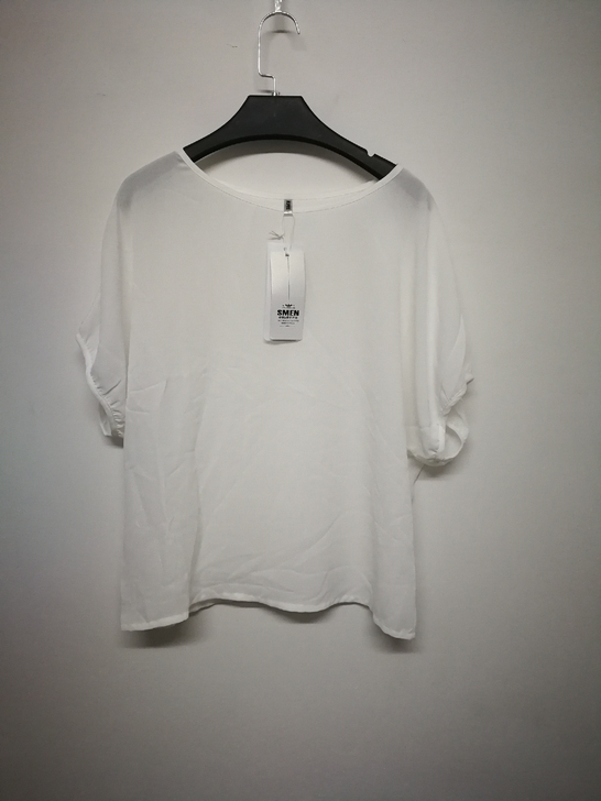 全新诗萌有吊牌白色雪纺衫女时尚百搭休闲小衫...