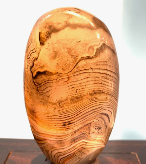 天然纹路原石画面玉髓 玛瑙石 山水画面意境...