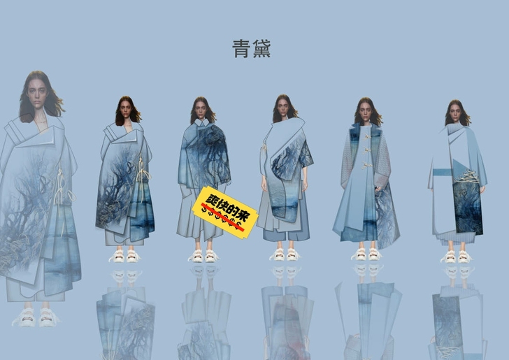 服装设计系列款式图，有PS源文件，单独图层