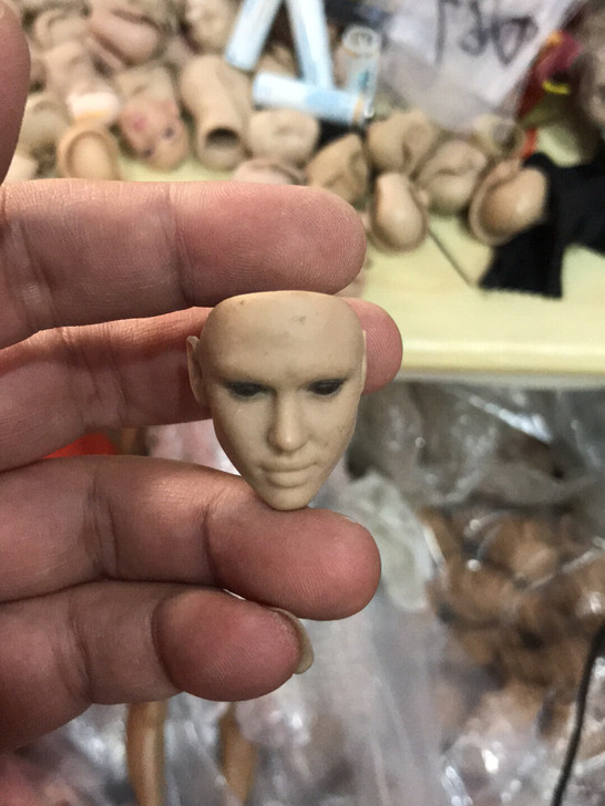D67号 1:6 男 女兵人头雕 脸型 亚...