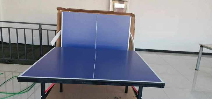 可折叠室内家用可折叠式乒乓球桌标准带轮可移...