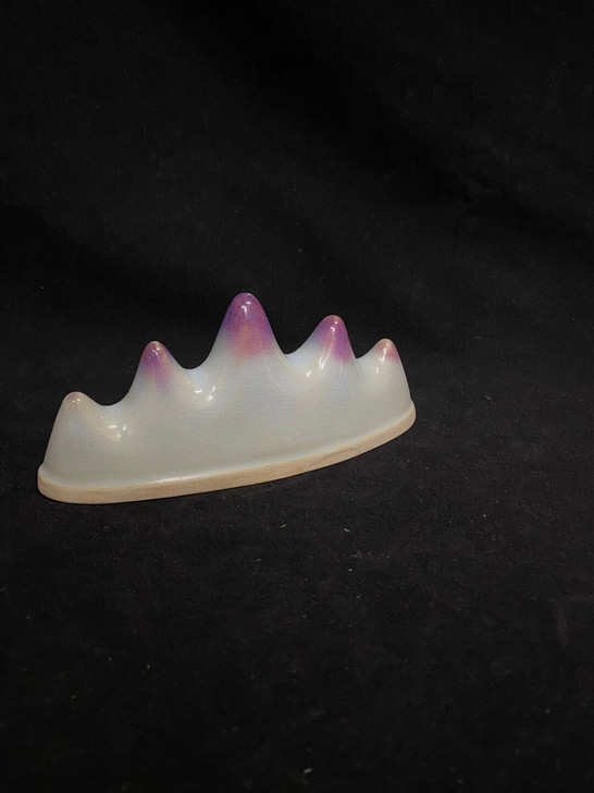 均窖  陶瓷毛笔架创意笔托 五指山笔搁长1...