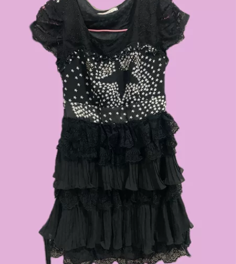 全新亚文化星星蛋糕连衣裙 胸围86 衣长8...