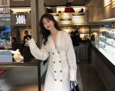 2019春夏新款女法式小众连衣裙设计感香蕉...