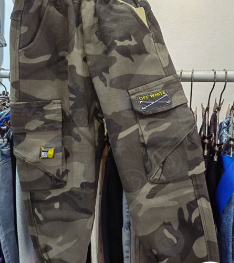 一体绒迷彩工装裤120-160码 感兴趣的...