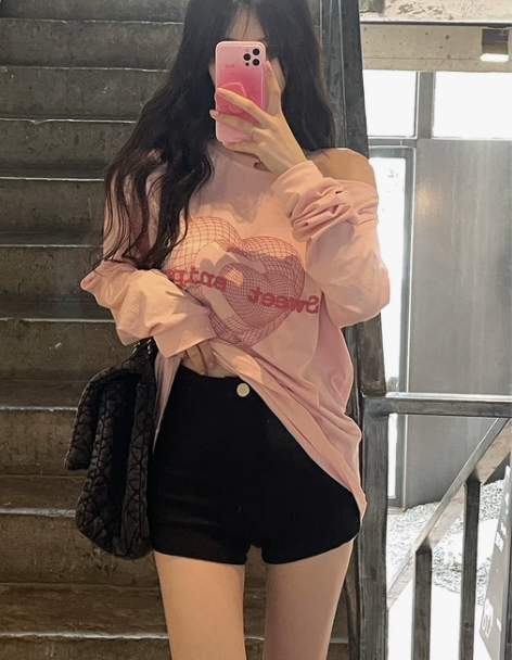短裤女 短裤热裤下衣消失女黑色辣妹紧身牛仔...