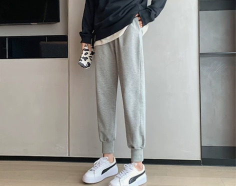【狂欢价】加绒运动裤女秋冬宽松束脚裤子春秋...