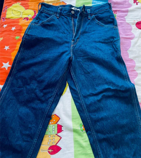 优衣库直筒修身牛仔裤425818 160/...