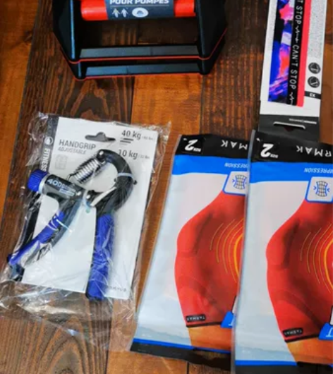 迪卡侬H型俯卧撑支架工字家用健身器材俄挺练...