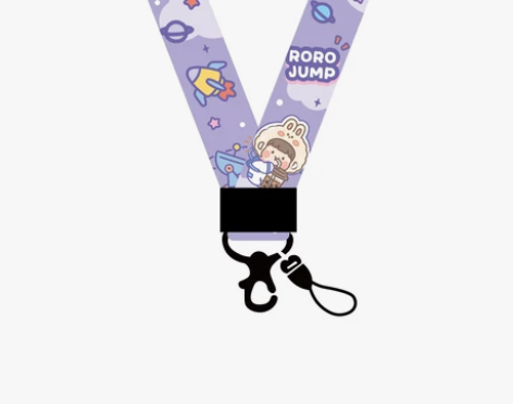 ROROJUMP新款卡通原创手机挂绳布艺挂...