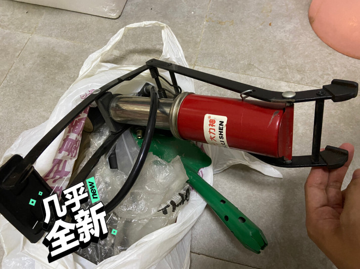 自行车 脚踩 打气筒 九成新 自提