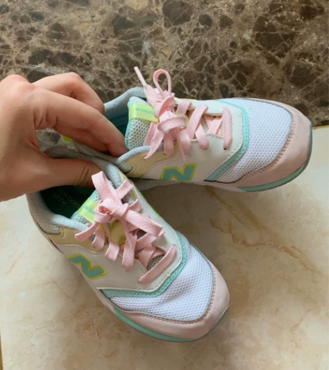 正品nb新百伦女童网面运动鞋 尺码16cm...