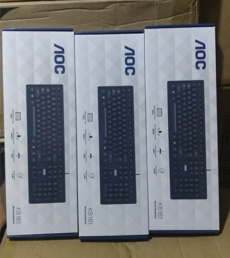 全新aoc kb161有线键盘电脑USB单...