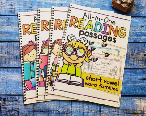 小学英语自然拼读阅读理解英语小短文作业纸初...