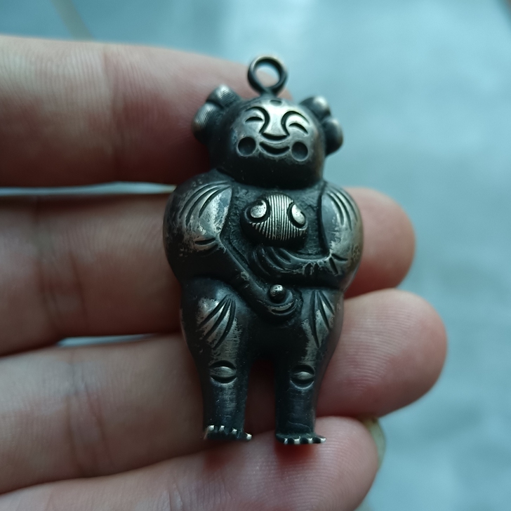 全银质小银人，自从买了一个小银人，一胎二胎...