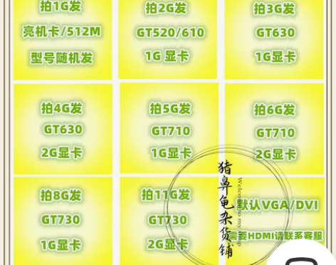 gt710显卡 亮机卡 GT610 GT6...