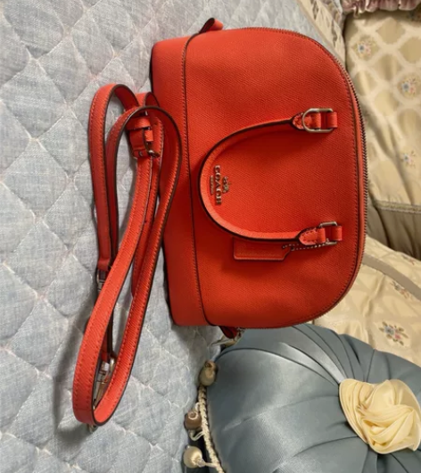 coach小号贝壳包底部微瑕，带肩带，保真...