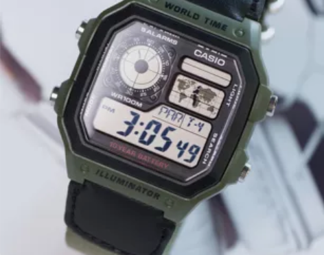 卡西欧gshock复古小方块手表AE-12...