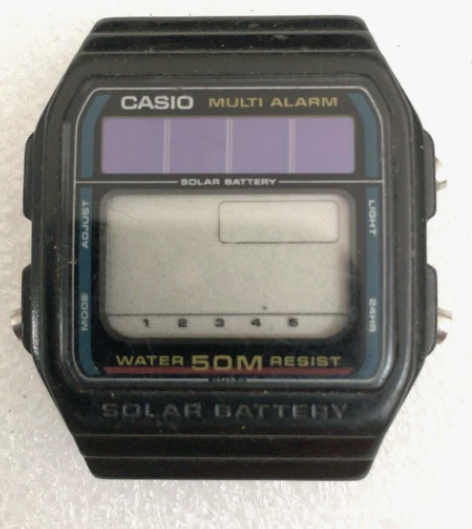 古董卡西欧WL10太阳能电子表，未清理，状...