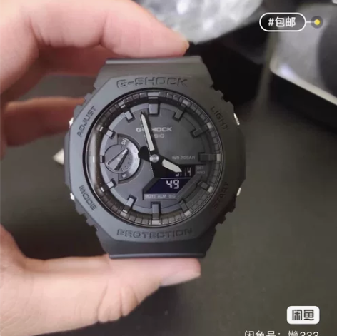卡西欧全黑,黑武士农家橡树2100手表,吊...