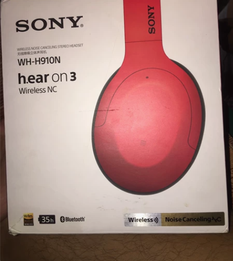 几乎全新 sony耳机头戴式 可蓝牙可3....