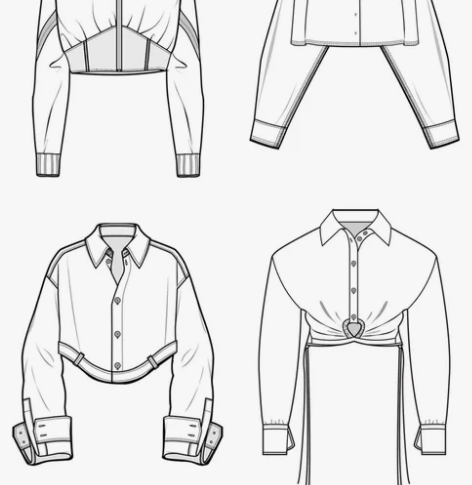 服装设计 款式图代画 服装专业出生 设计经...