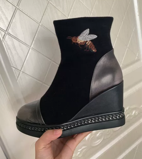 艾米娜 真皮(牛皮)品牌女鞋 全新 牛皮?...