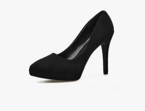 大东dusto  防水台绒面高跟鞋8-10...