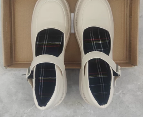 玛丽珍鞋日系jk一字扣带圆头单鞋夏薄款凉鞋...