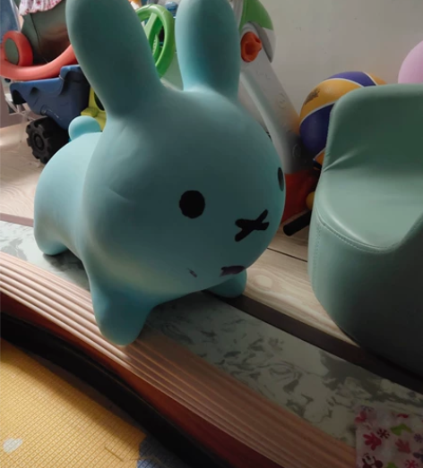 跳跳马，锻炼孩子腿部力量。孩子现在还玩，便...