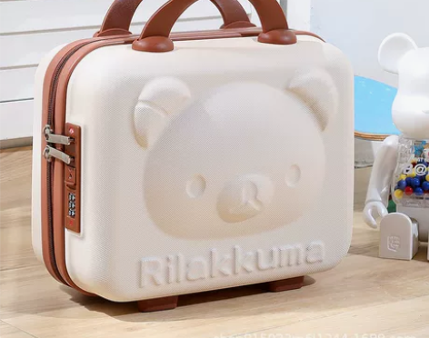 小熊卡通小型行李箱拉杆登机箱伴手礼盒儿童收...