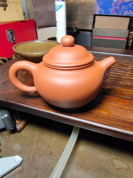老紫砂壶，制壶大师陈岩早期的一个作品