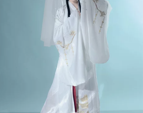 原创魏晋风汉服女广袖流仙裙古装中国风交领日...