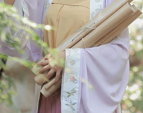 兰若庭 汉服 宋制 百迭 渐变 间色 绣...