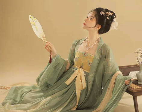 【狂欢价】桔屿正品原创汉服女诃子裙【簪花】...