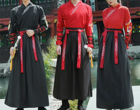 汉服男中国风古风武侠剑客男士大码公子学生班...