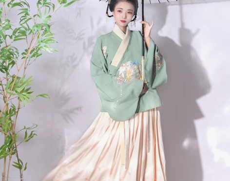 渔歌子 五五年原创汉服女秋冬新品明制袄裙圆...