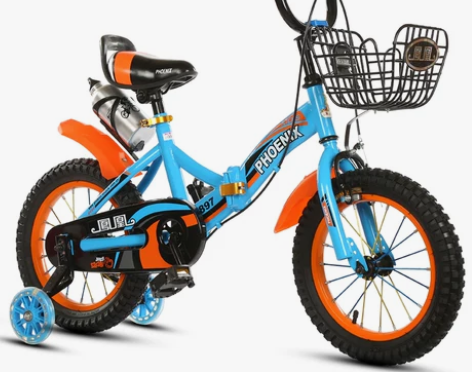 凤凰折叠儿童自行车3岁宝宝脚踏车2-4-6...