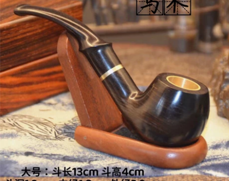 全实木高档烟斗特大号过滤实用烟嘴三用手工烟...