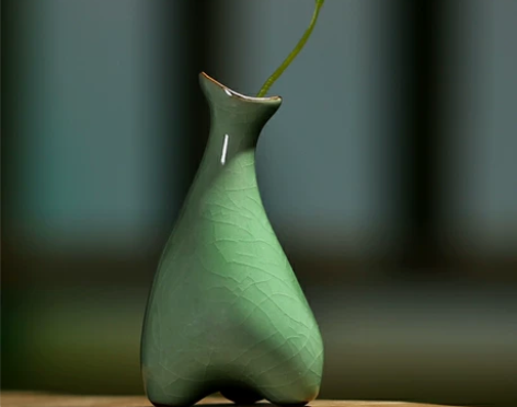 【特价包邮12.5!】陶瓷小花瓶摆件客厅插...