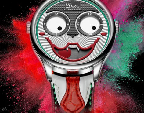 2021新款俄罗斯个性小丑手表男全自动机械...