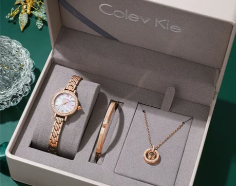 Colevkie正品小CK手表名牌小金表轻...