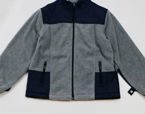 校服 学生装 灰蓝拼色抓绒保暖内胆 感兴...