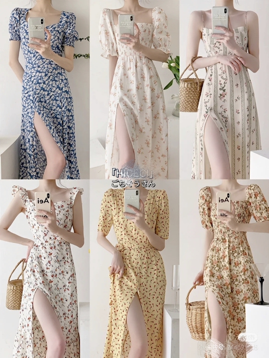 【清仓捡漏】浪漫油画仙女裙气质长裙连衣裙夏...