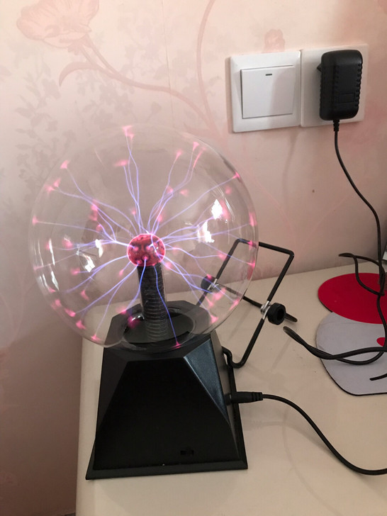 静电球感应辉光球等声控离子球,6寸红光科技...