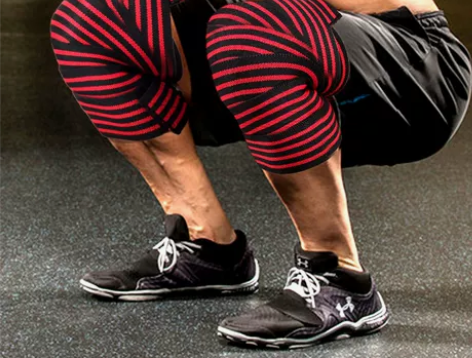 深蹲护膝健身护膝运动男膝盖护具绑带式力量举...