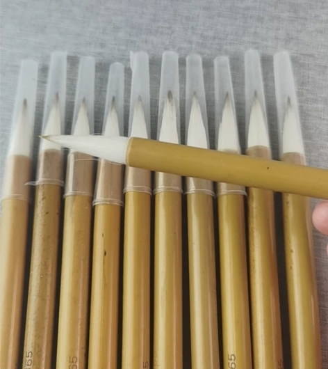 一大堆毛笔书法中楷兼毫羊狼毫，书法入门，女...