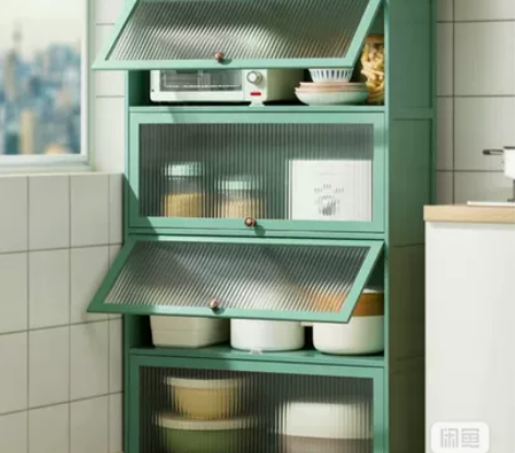 【低价清库存】厨房收纳柜置物架落地式碗柜调...