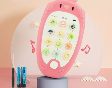 可咬仿真益智早教儿童音乐手机玩具宝宝电话男...